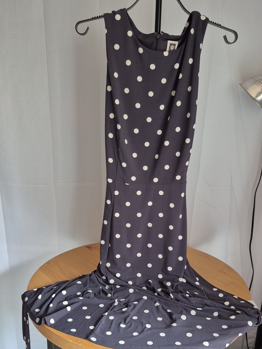 Anne Klein Black and White Polka Dot Dress